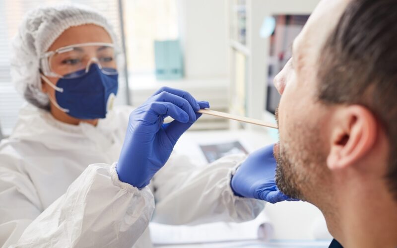 Medical exam of the patient